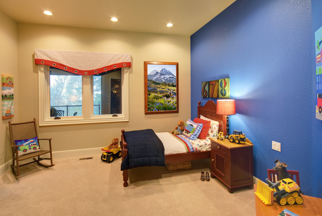 modern bedroom of a child